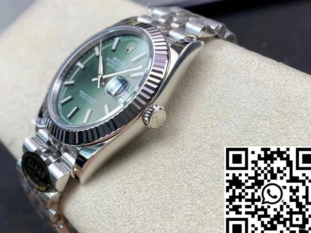 Rolex Factory Green M126334-0027 Dial Mint Clean Datejust 0403